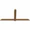 Ekena Millwork Eugene Smooth Timber Gable Bracket, Western Red Cedar, 84"W x 42"H x 1 1/2"D x 5 1/2"F, 12/12 Pitch GBW084X42X0206EUG00SWR - alternate 5